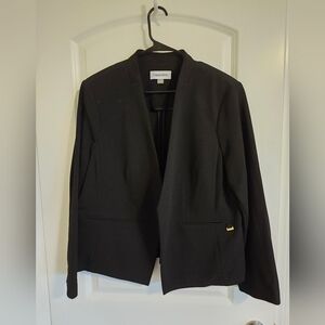 Calvin Klein Plus Size Women's Black Blazer With No Buttons